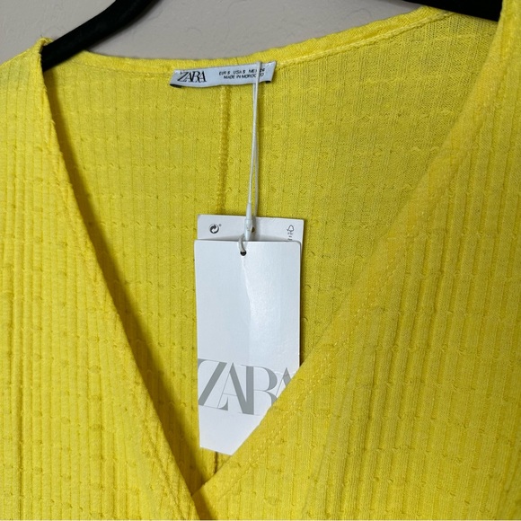 Zara Yellow Romper Skort Wrap Up, size small - Picture 6 of 16